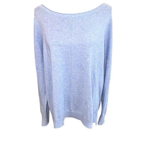 Lilly Pulitzer Melenie Lightweight Light Blue Knit Sweater Side Buttons Casual - Picture 1 of 10